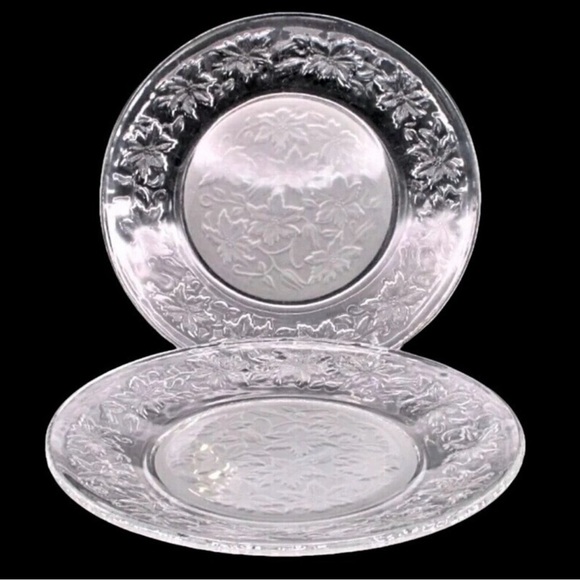 Princess House Other - Set of 2 Princess House Fantasia 10” Crystal Dinner Plates